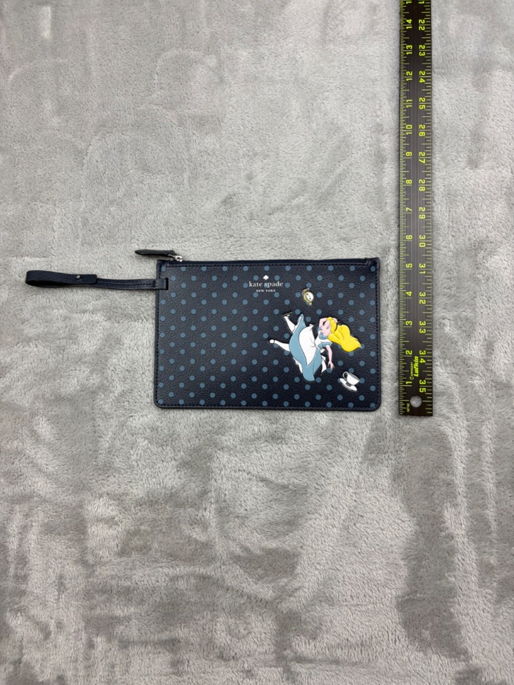 Disney Kate Spade Alice in Wonderland Wristlet Wallet Retired Print RARE and NEW - Picture 8 of 9